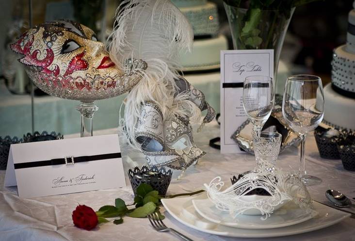 Magnificent masquerade wedding - Just Posh Masks